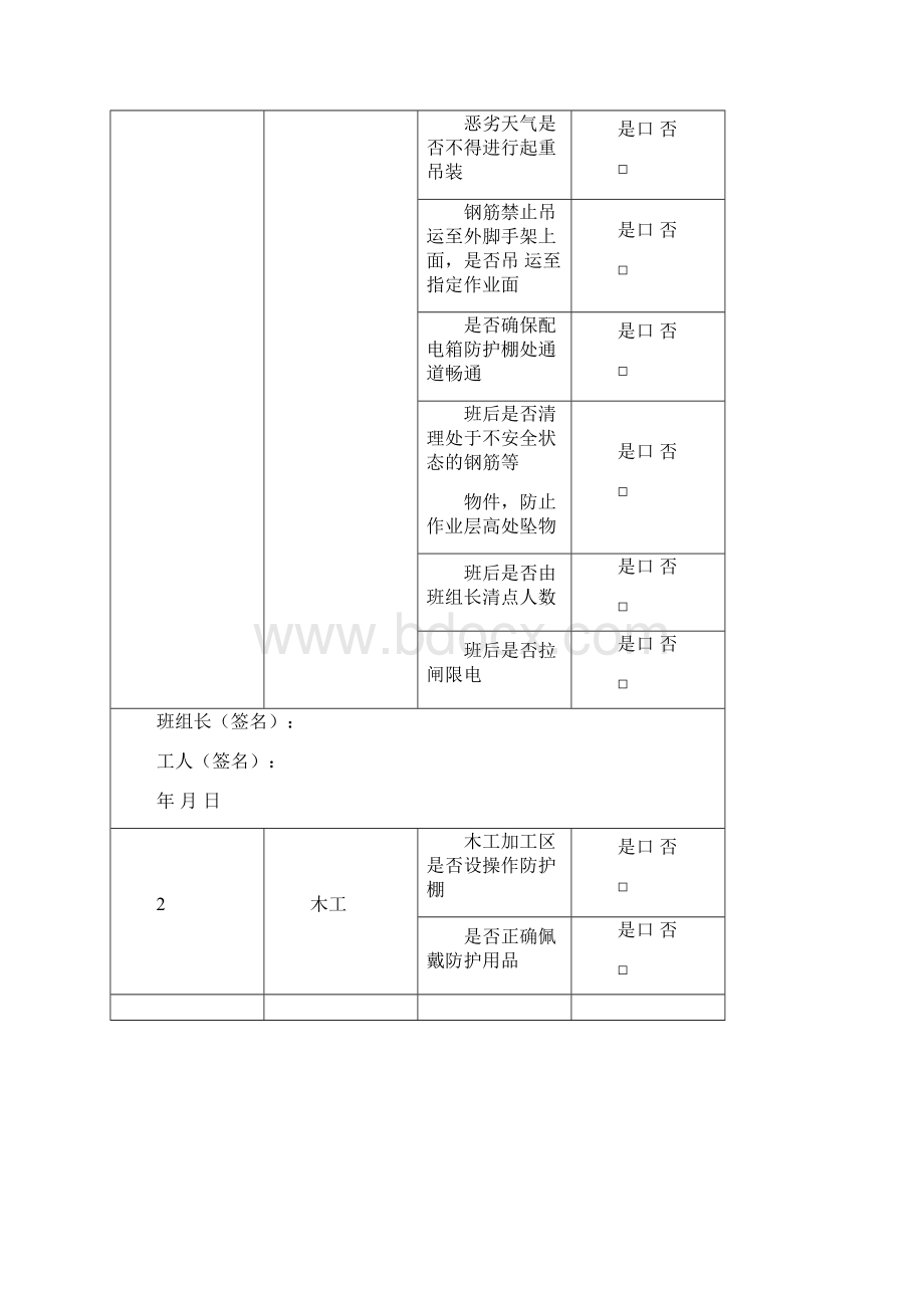 隐患排查记录表Word下载.docx_第2页