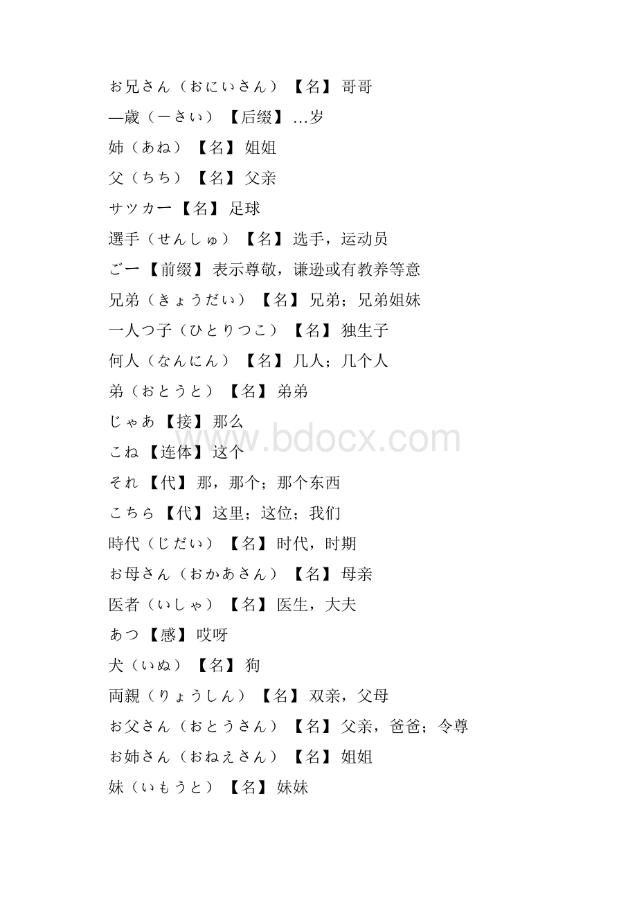 新大学日语标准教材基础篇1单词Word文件下载.docx_第3页