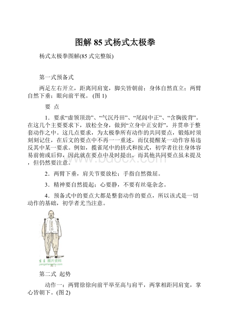 图解85式杨式太极拳文档格式.docx