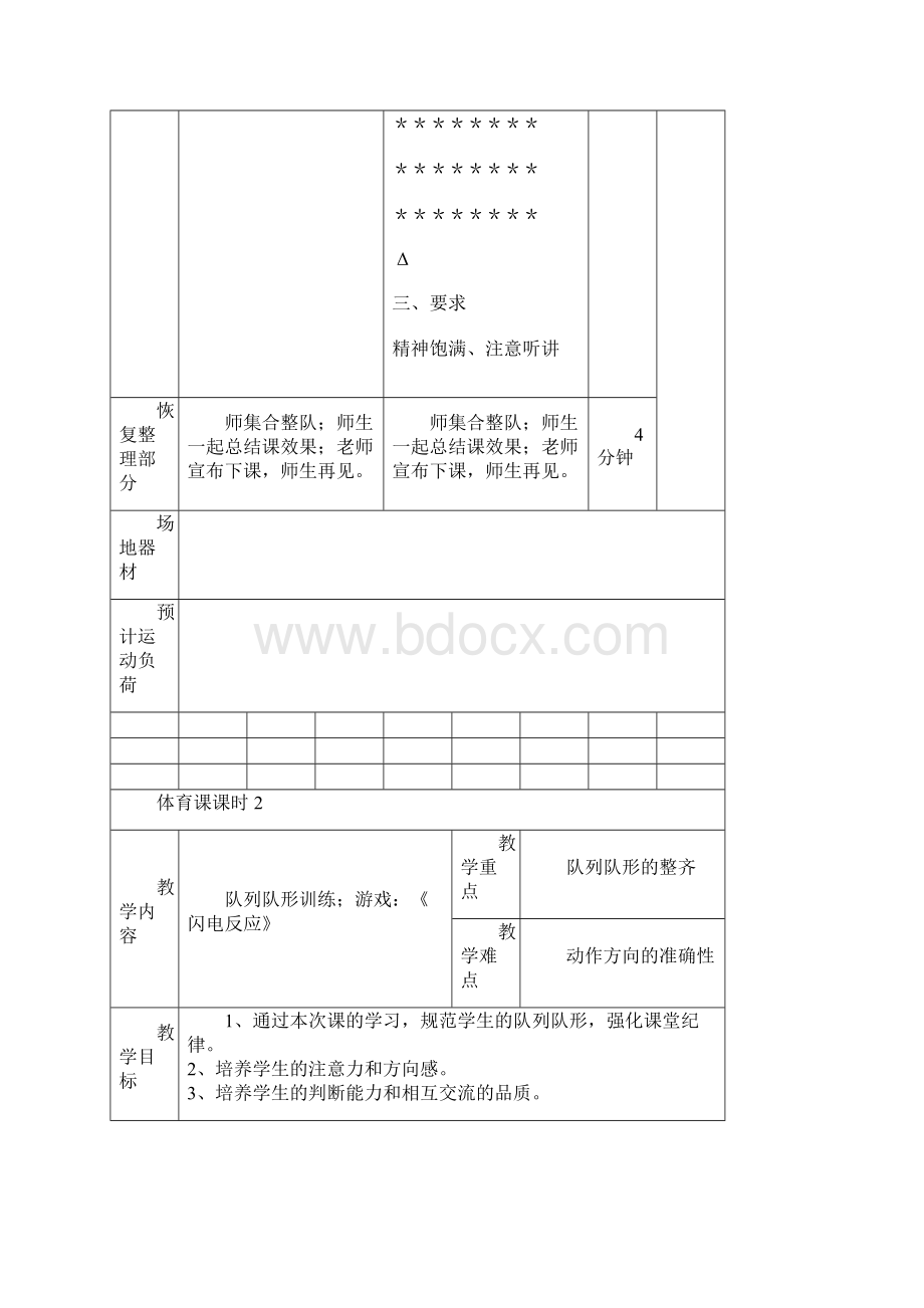 六年级体育科全册教案Word文档格式.docx_第2页