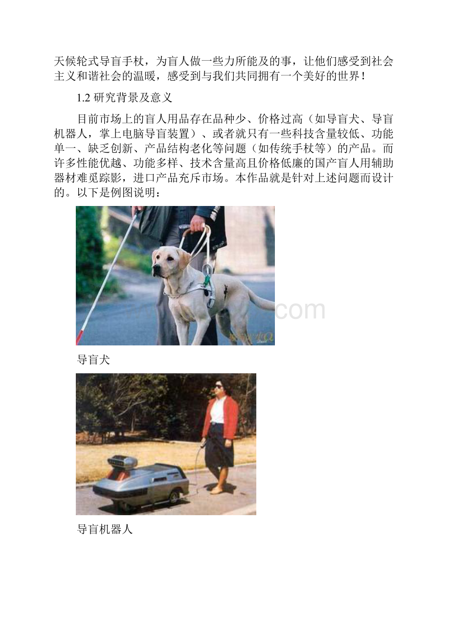 本科毕业论文全方位全天候轮式导盲手杖研究论文设计.docx_第3页