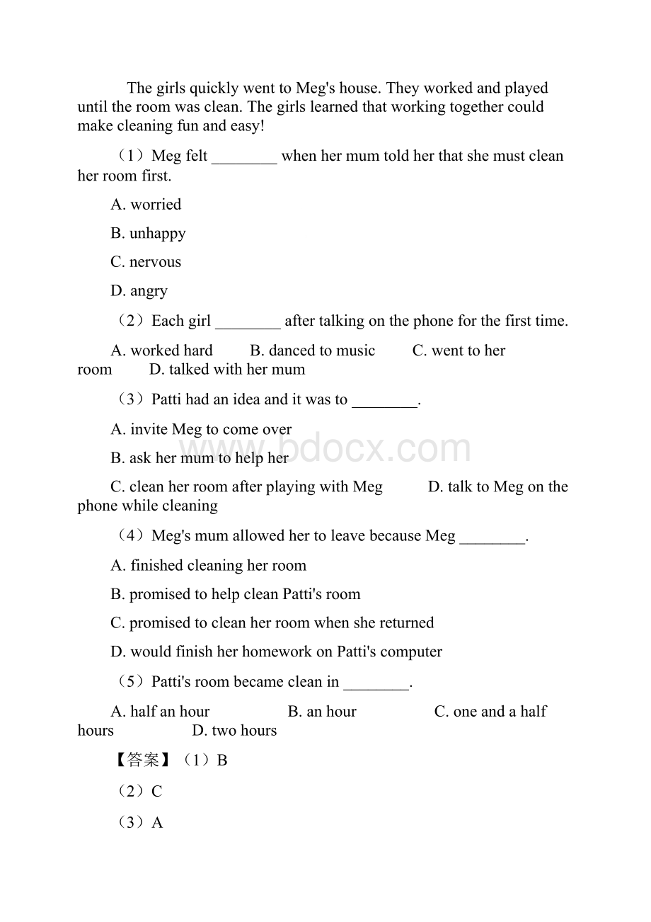 英语八年级英语下册阅读理解单元测试题含答案Word文档格式.docx_第2页