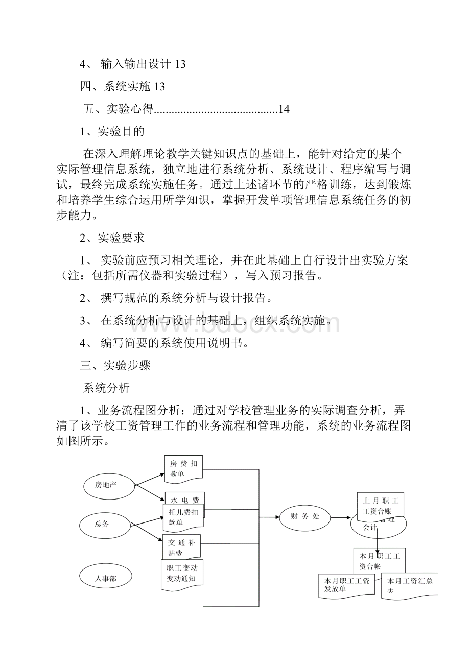 大学工资管理信息系统实验报告.docx_第2页