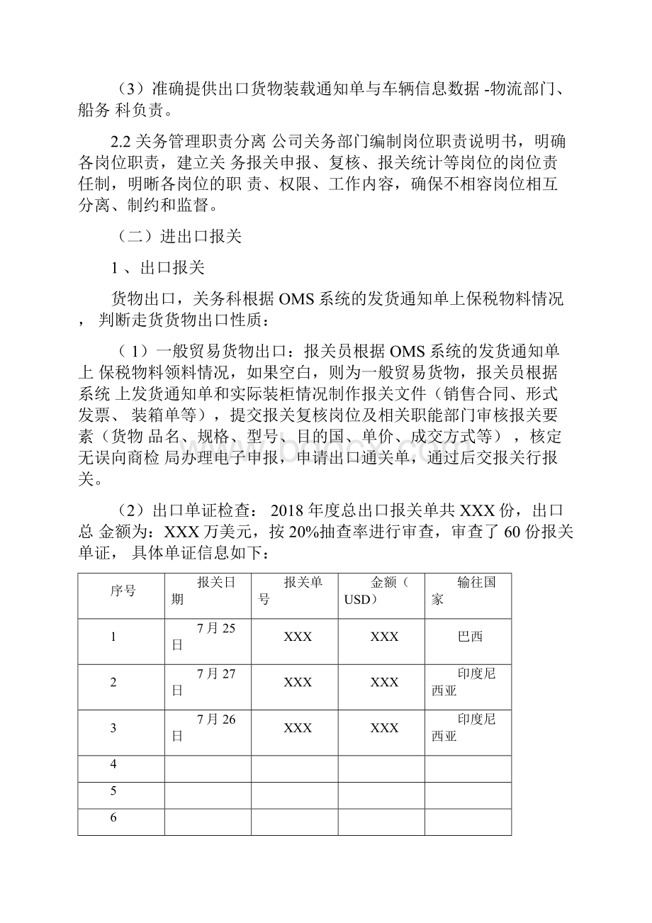 进出口业务内部审计报告0509文档格式.docx_第3页