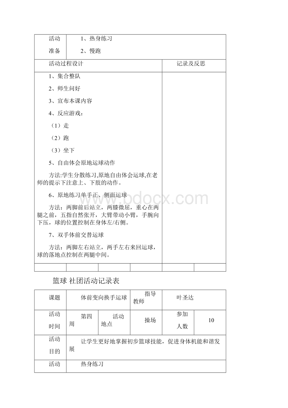 小学社团活动记录.docx_第2页