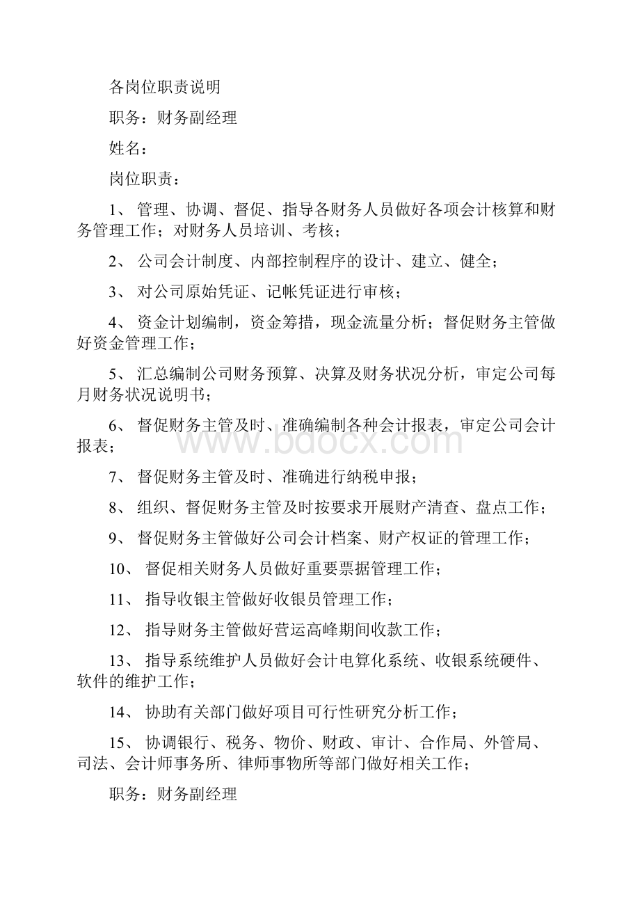 房地产管理制度 组织机构及岗位职责Word文档格式.docx_第3页