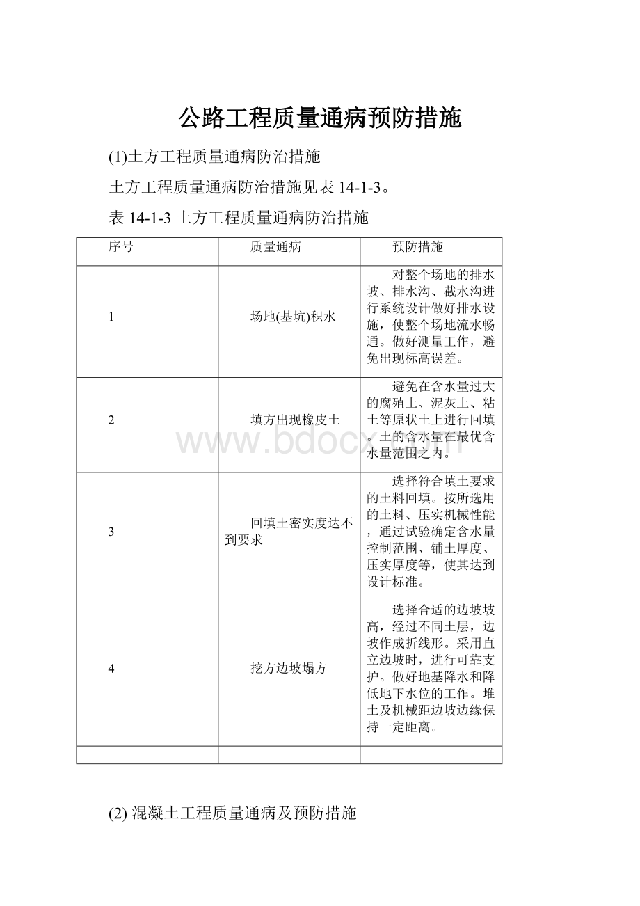 公路工程质量通病预防措施Word文档下载推荐.docx