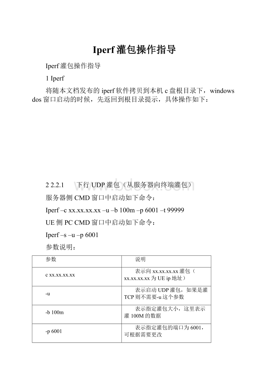 Iperf灌包操作指导Word格式.docx_第1页