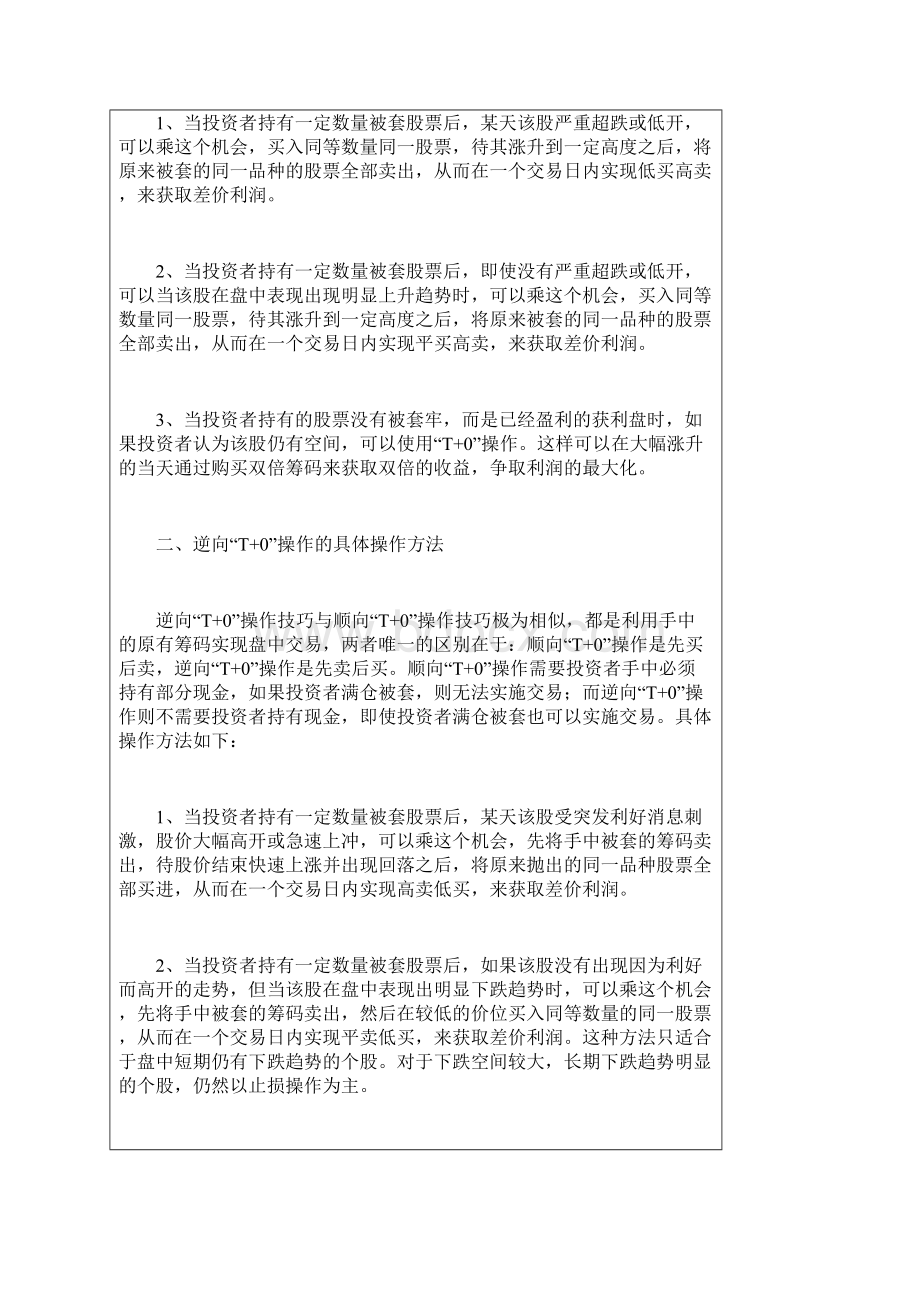 股票开店理论+T+0滚动操盘法文档格式.docx_第3页