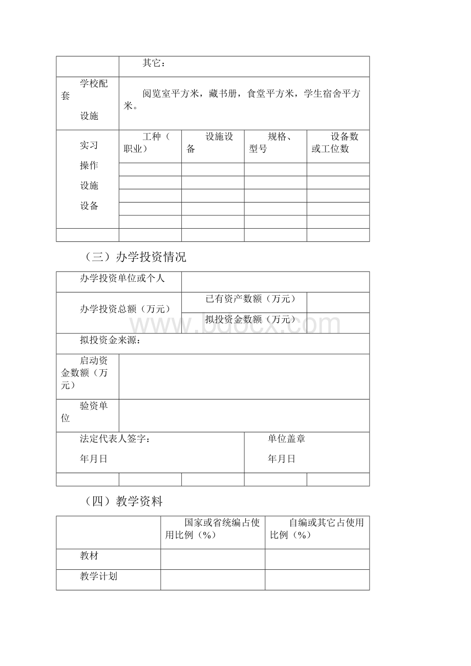 成都市民办职业培训学校申请表.docx_第3页