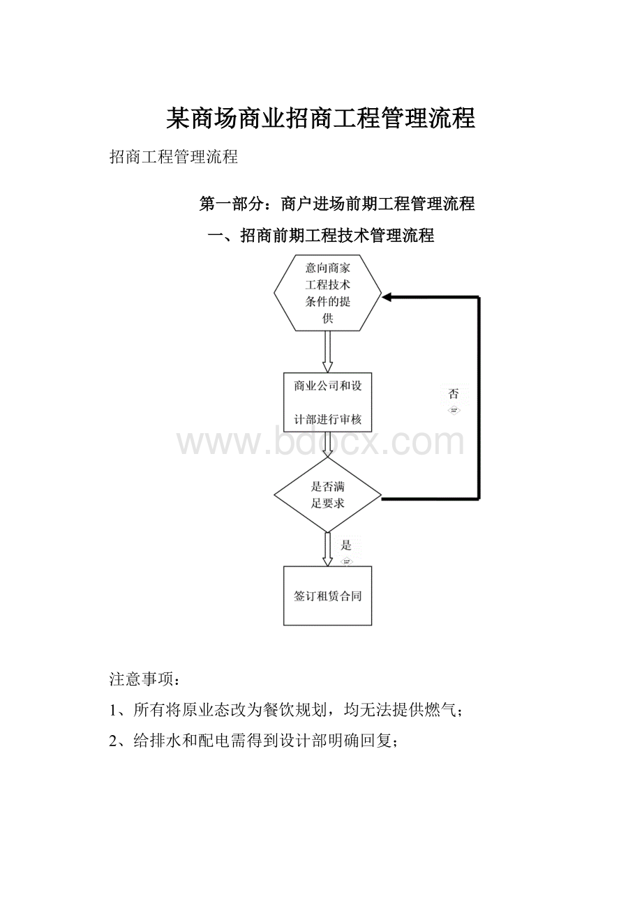 某商场商业招商工程管理流程.docx_第1页