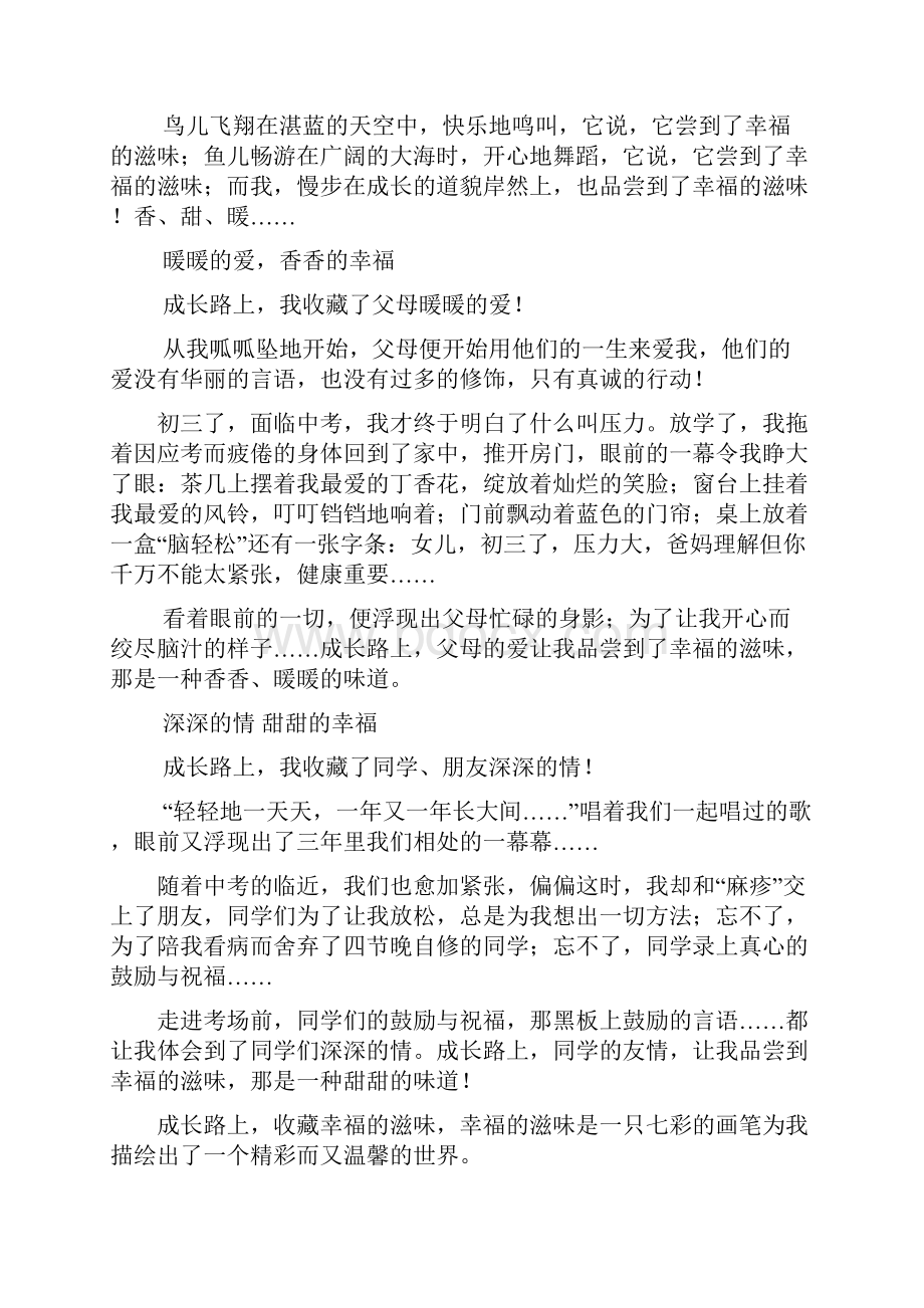 关于幸福中考满分作文Word格式.docx_第2页