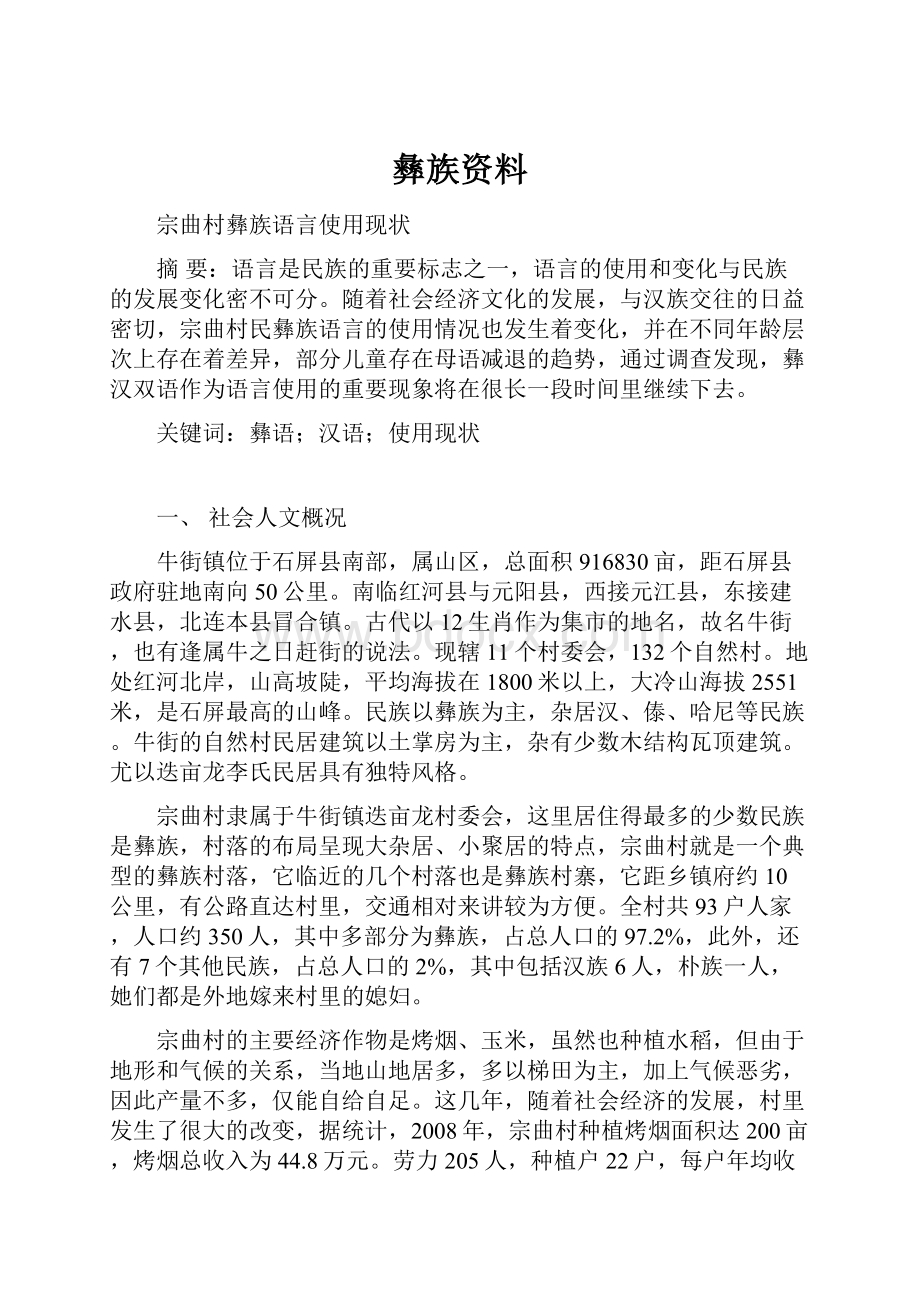 彝族资料文档格式.docx