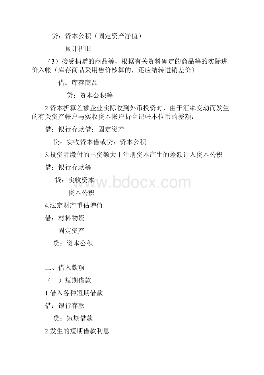 会计上的重要分录Word文档下载推荐.docx_第2页