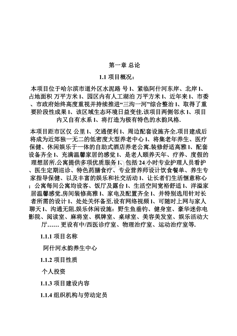 XX地区民办养老养生休闲中心项目建设可行性研究报告.docx_第2页