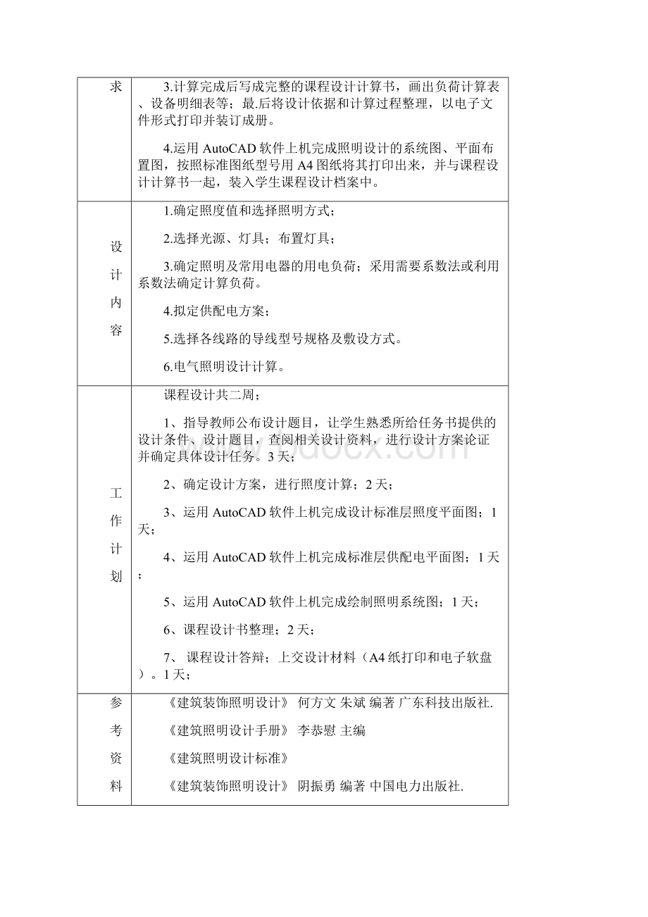 建筑电气课程设计说明书Word格式.docx_第2页