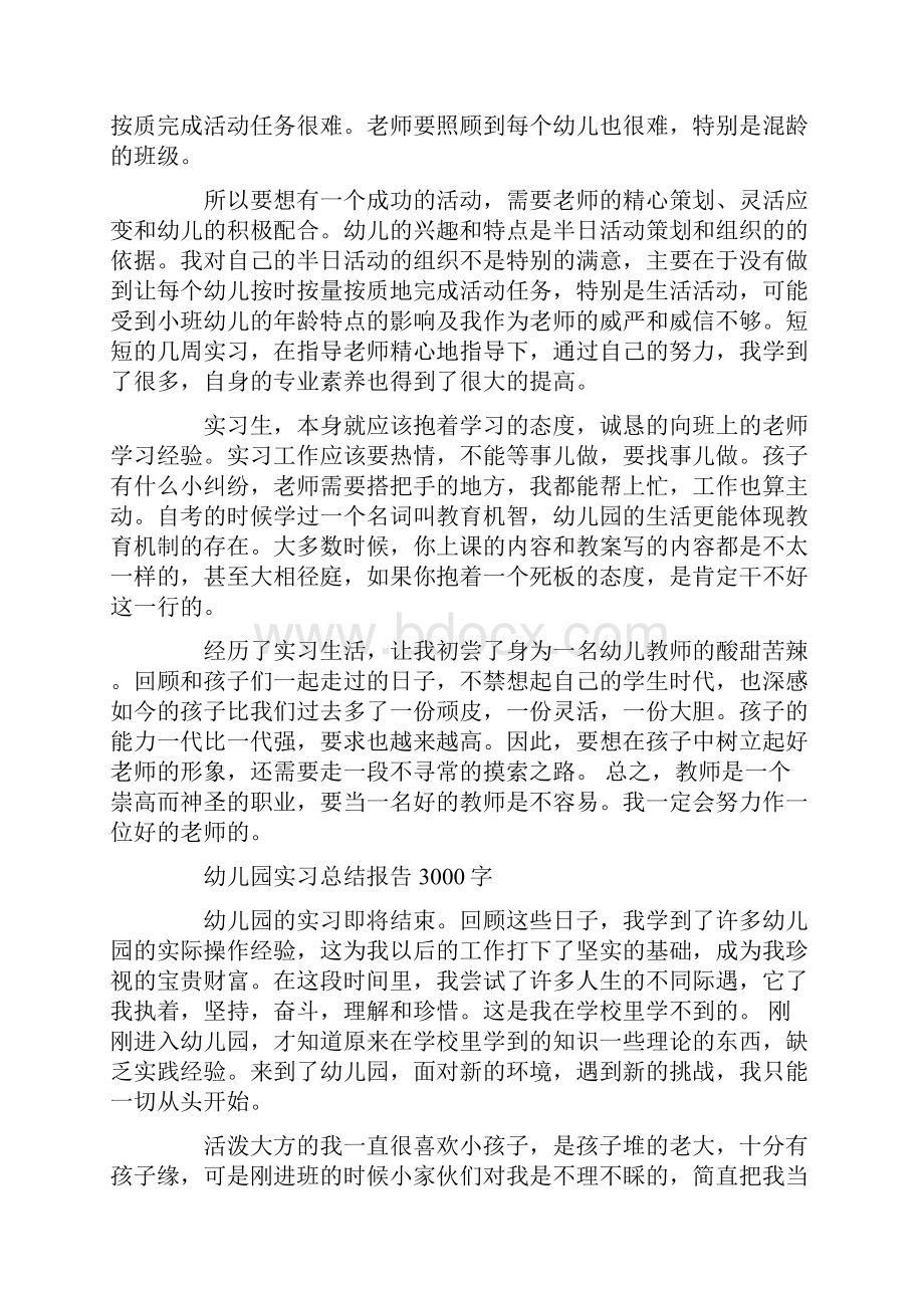 幼师实习总结3000字幼师实习总结.docx_第3页