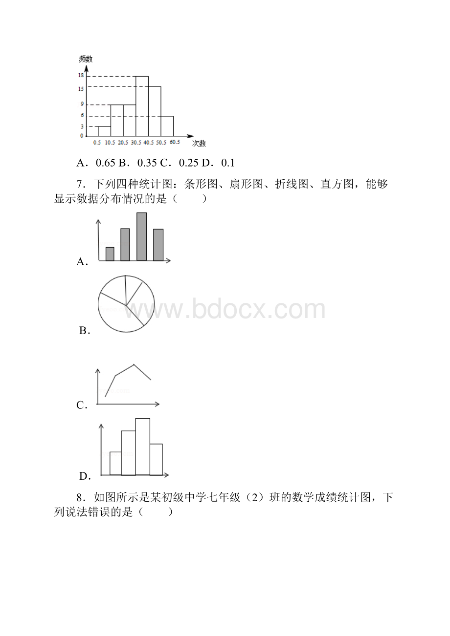 苏科版初中数学八年级下册《74 频数分布表和频数分布直方图》同步练习卷.docx_第3页