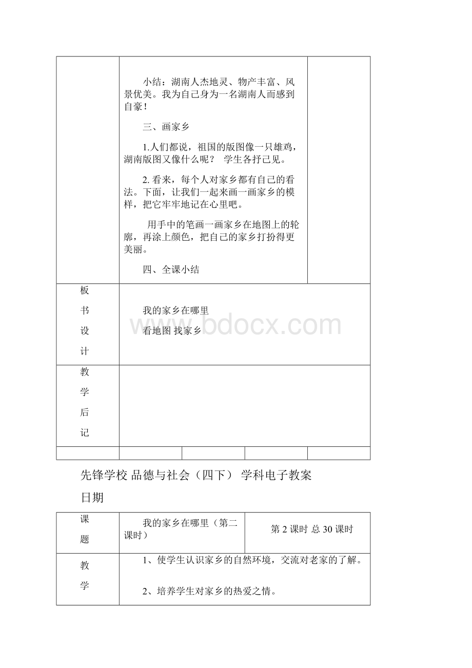 四年级下册品德与社会第一单元《一方水土养一方人》教案.docx_第3页