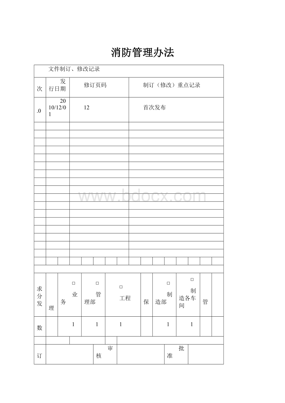 消防管理办法Word文件下载.docx