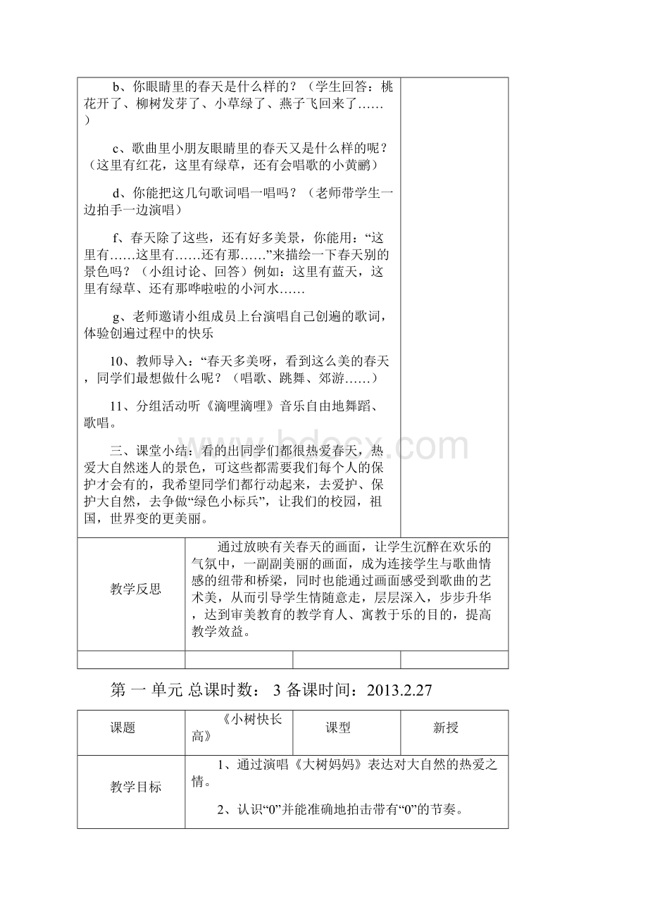 人教版小学二年级音乐下册教学设计Word文档下载推荐.docx_第3页