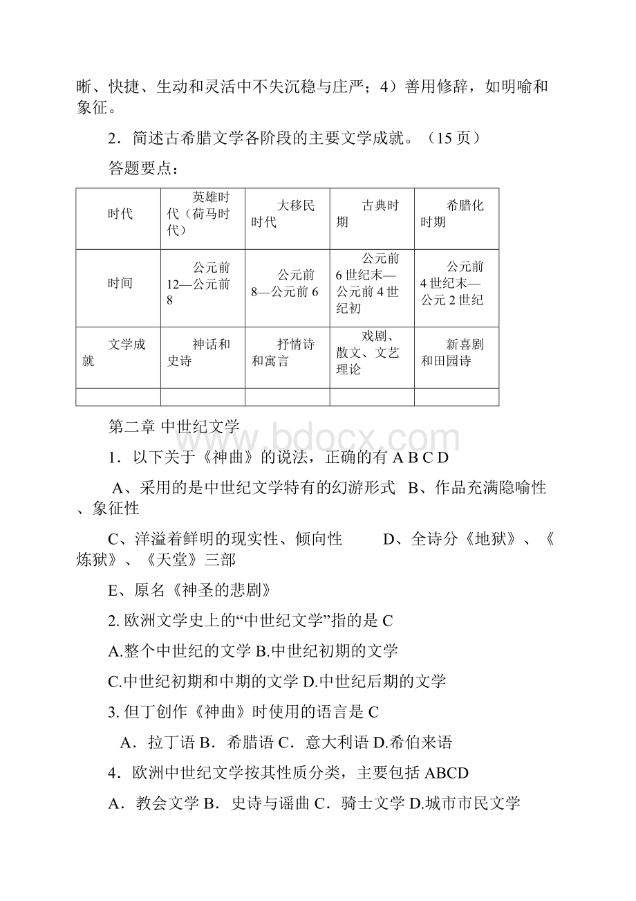 外国文学习题库.docx_第3页