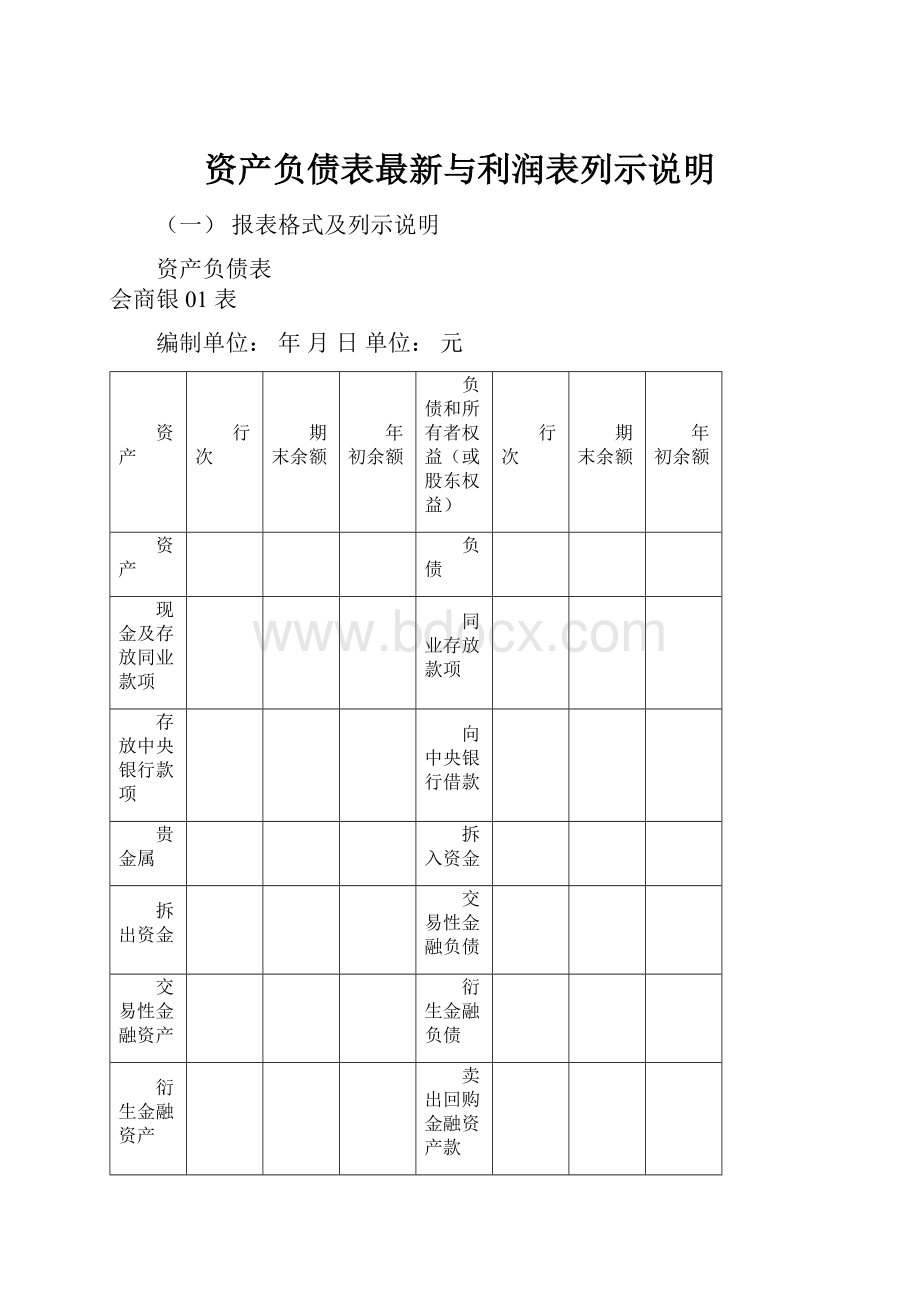 资产负债表最新与利润表列示说明.docx_第1页