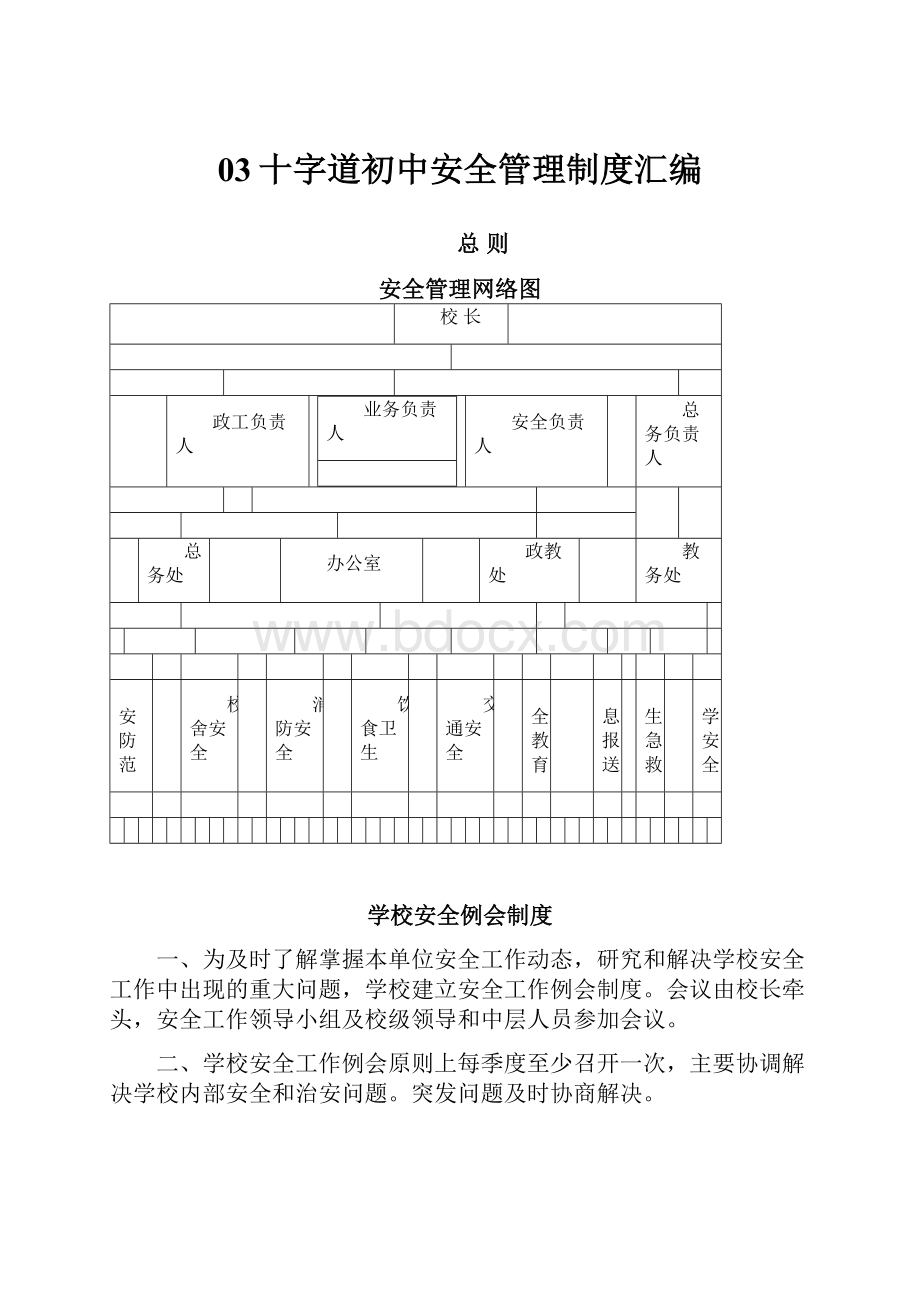 03十字道初中安全管理制度汇编Word格式文档下载.docx