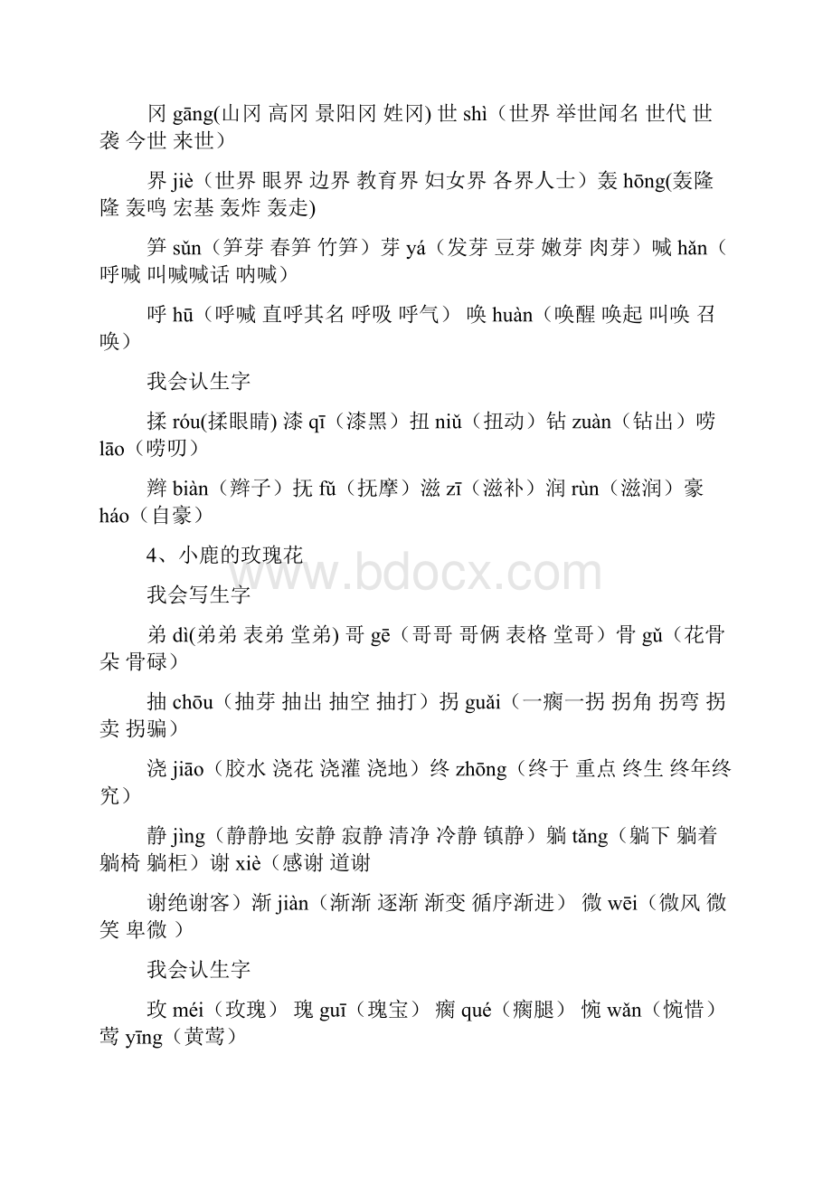 小学二年级下册生字表组词.docx_第2页