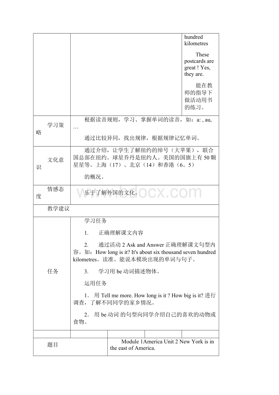 新标准6A教材分析教学目标表格框架.docx_第3页