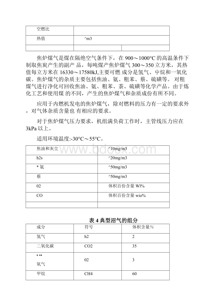 1几种常见可燃气体的组分热值一览表.docx_第3页