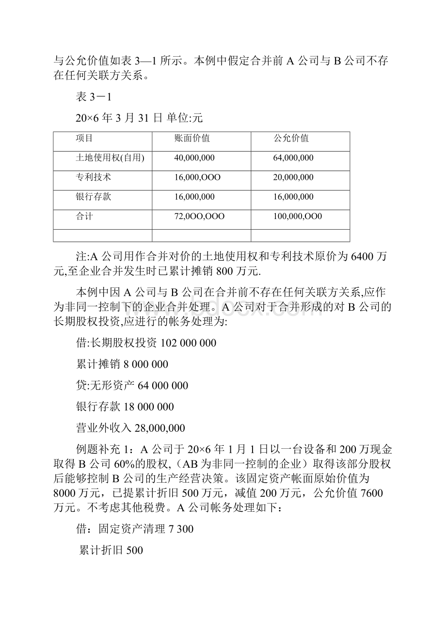 中级财务会计 02长期股权投资例题汇编Word格式.docx_第2页