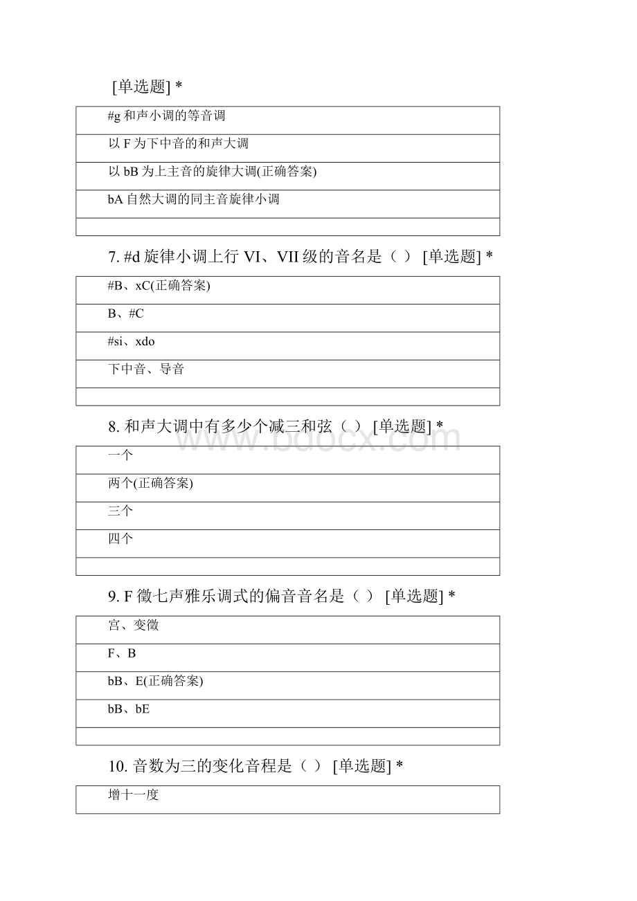 高二乐理题Word文件下载.docx_第3页