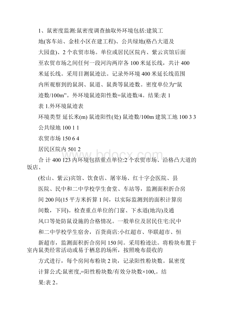 四害密度监测情况报告文档格式.docx_第2页