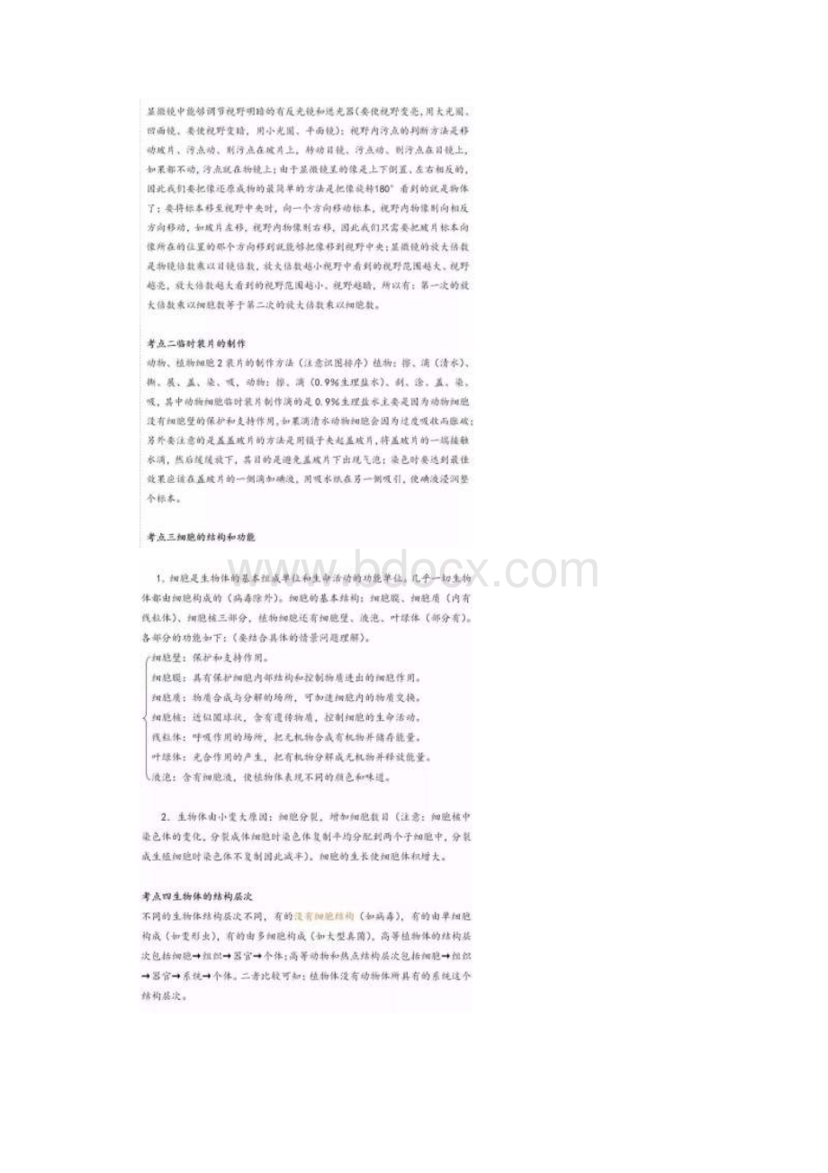 初中生物考点及思维导图Word文档格式.docx_第3页