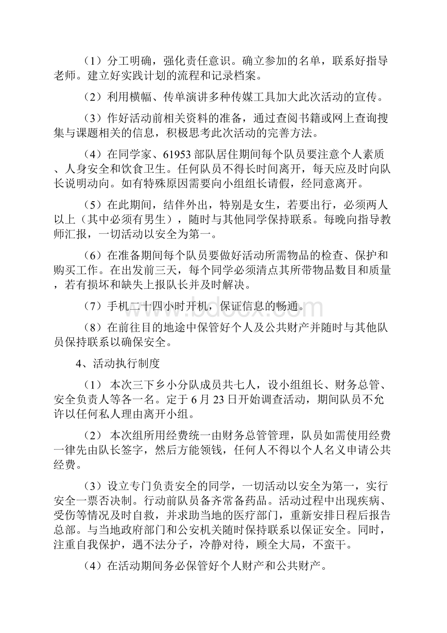 暑假三下乡社会实践活动策划书Word格式文档下载.docx_第2页