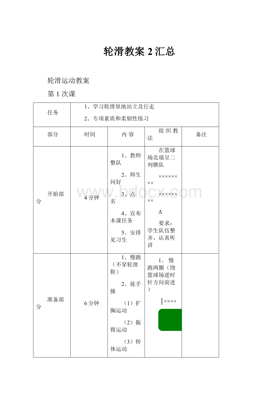 轮滑教案2汇总.docx_第1页