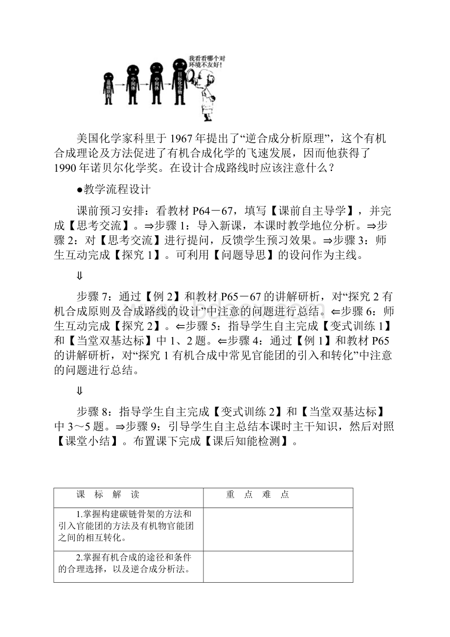 学年高二化学选修五教案34 有机合成.docx_第2页