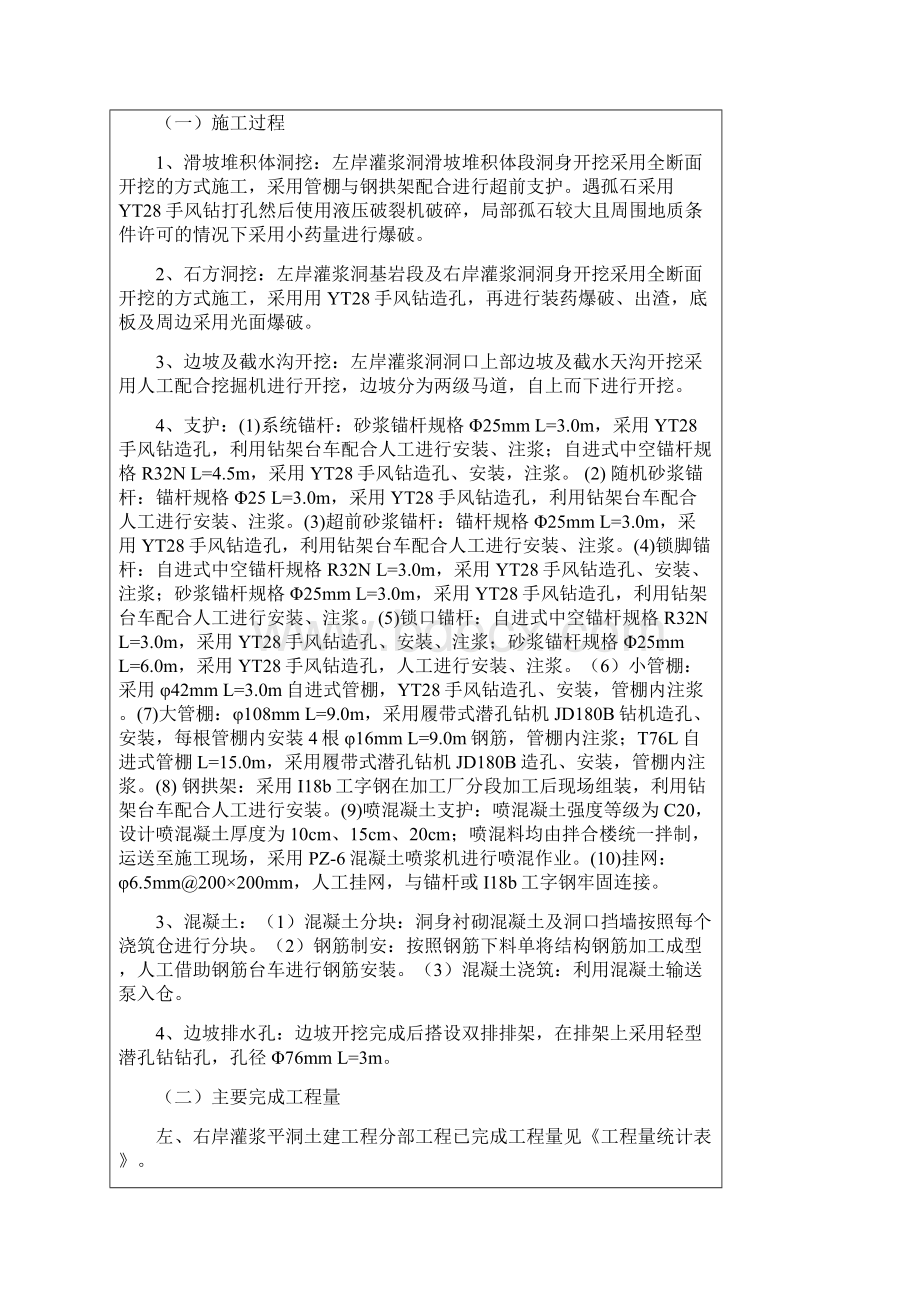 左右岸灌浆平洞土建工程 鉴定书93修改Word文件下载.docx_第2页