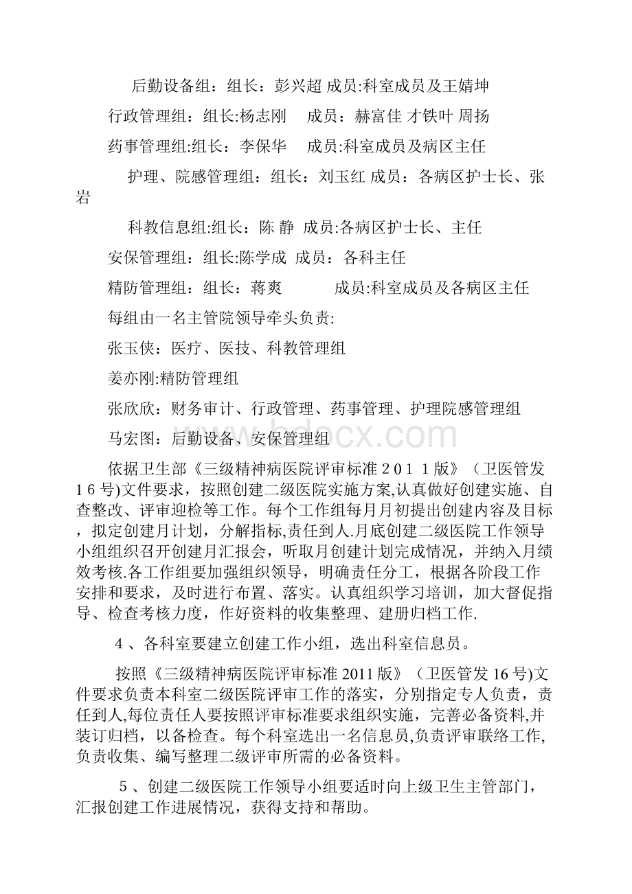 创建二级精神专科医院实施方案.docx_第3页