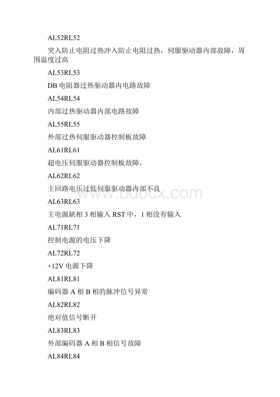 三洋伺服驱动器常见故障Word文件下载.docx_第2页