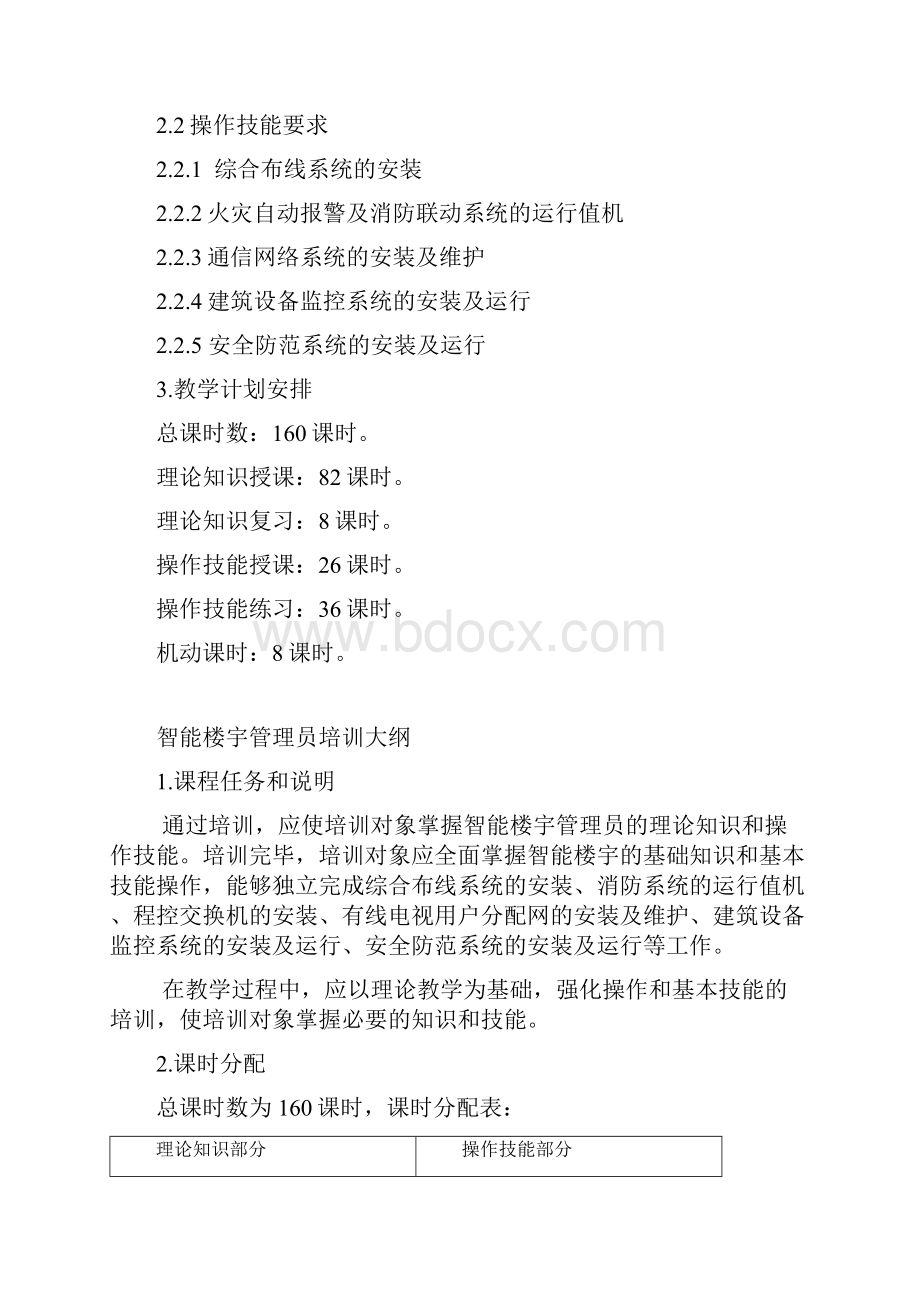 智能楼宇管理员培训计划和大纲.docx_第2页