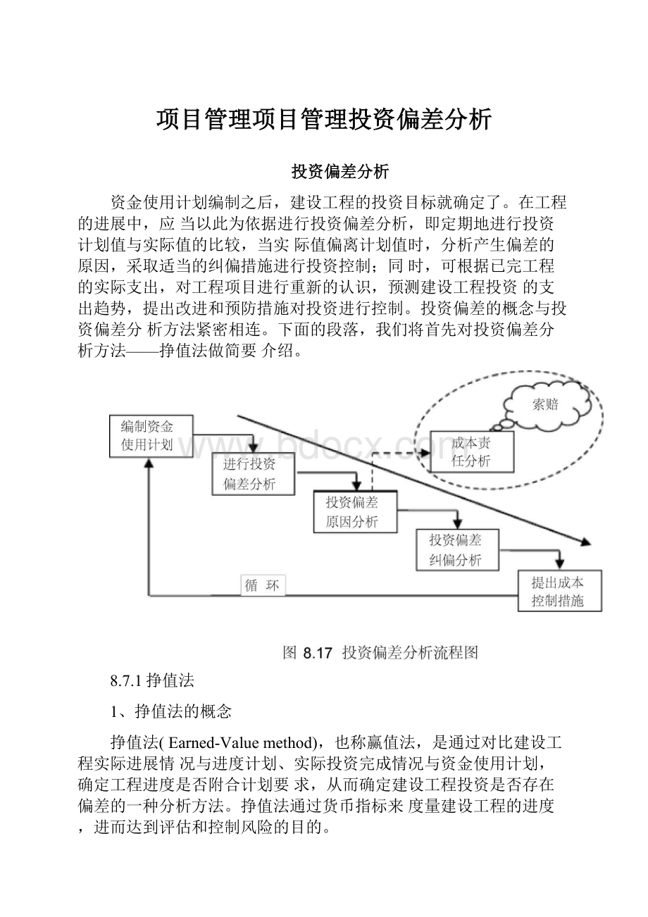 项目管理项目管理投资偏差分析.docx