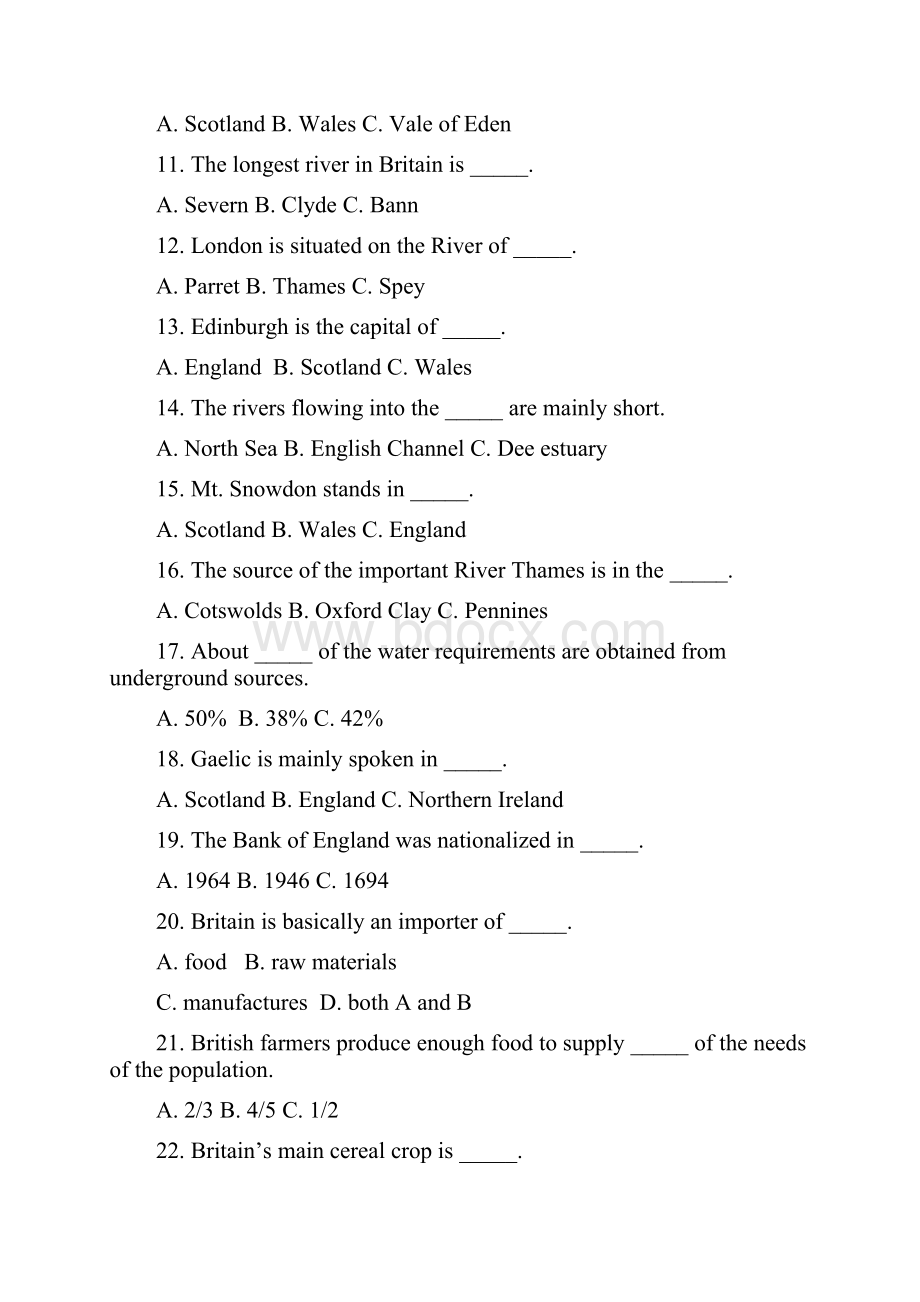 英美概况考试试题集Word下载.docx_第2页