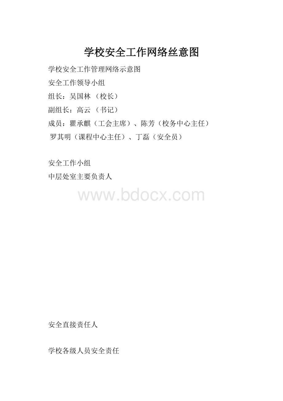 学校安全工作网络丝意图.docx_第1页