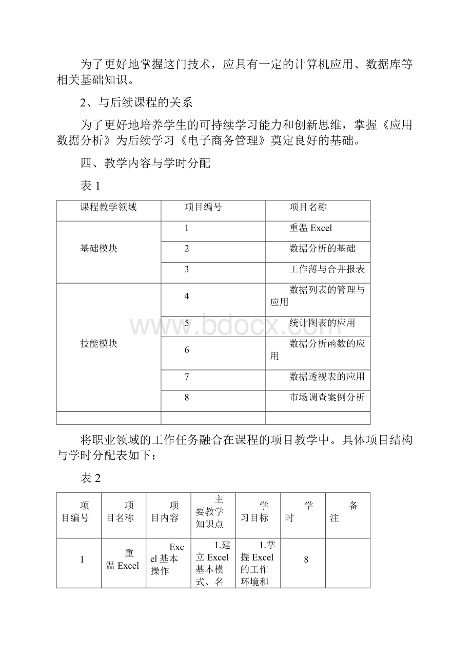 数据分析课程标准新资料全文档格式.docx_第2页