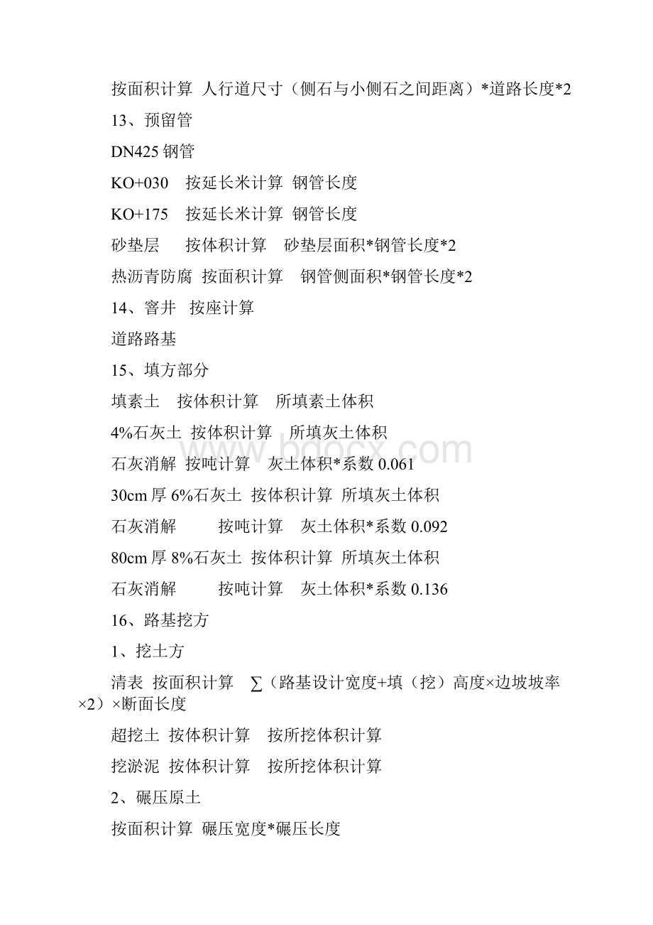 市政造价计算规则整理Word格式文档下载.docx_第3页