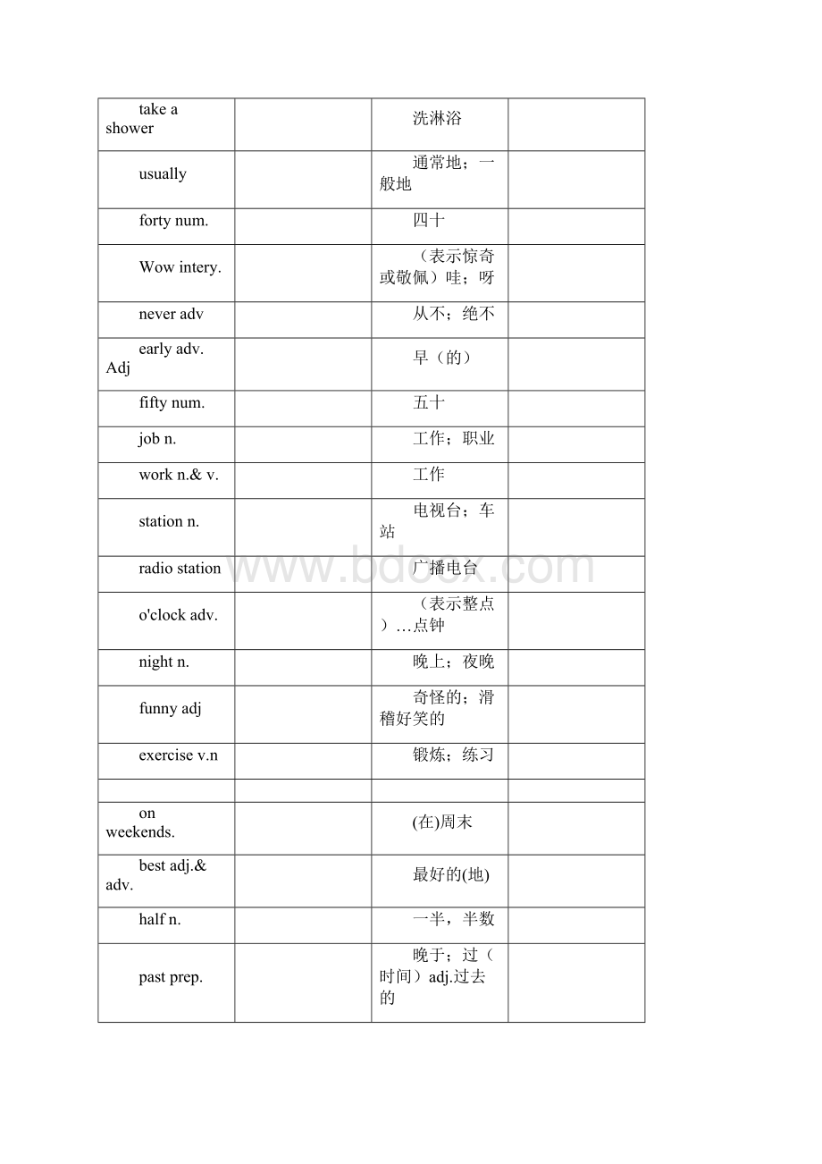 七年级下册单词表格.docx_第3页