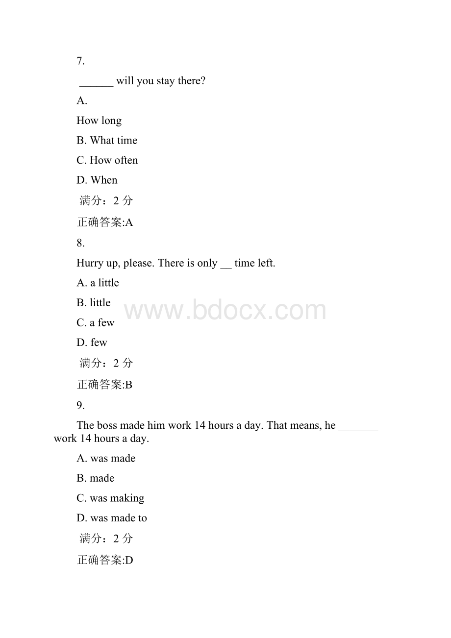 东大17春学期《大学英语一》在线作业1.docx_第3页