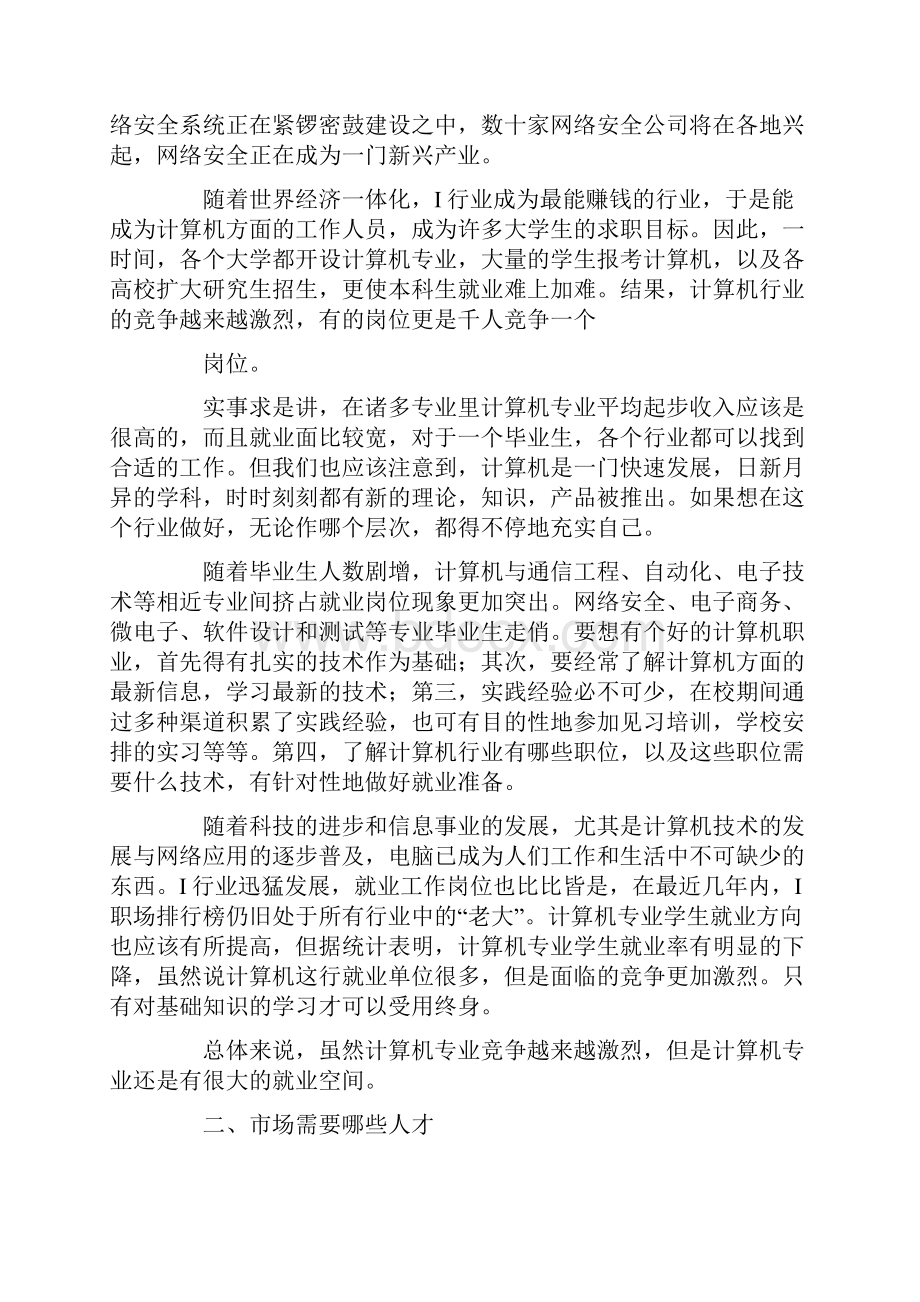 计算机应用市场调研报告 4400字.docx_第2页